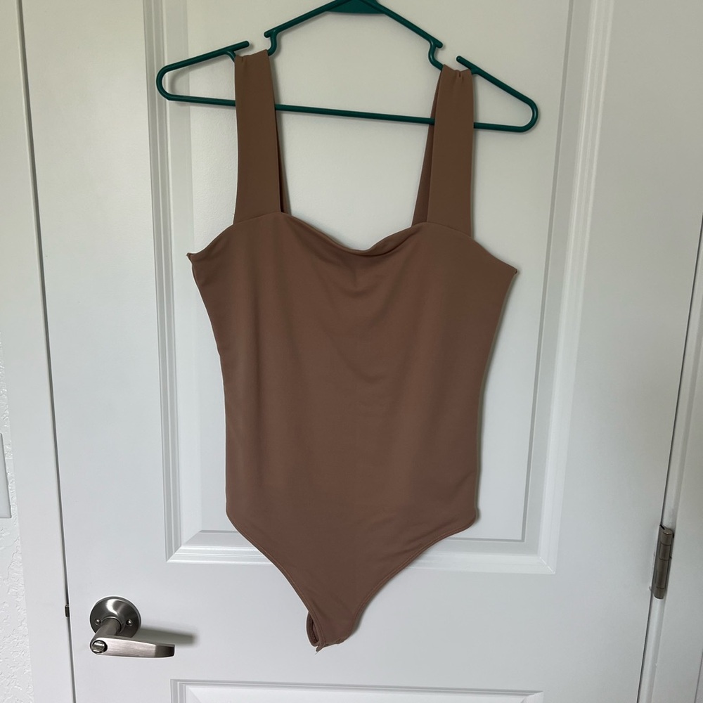 NWT Abercrombie & Fitch Soft AF Collection Tan Bodysuit